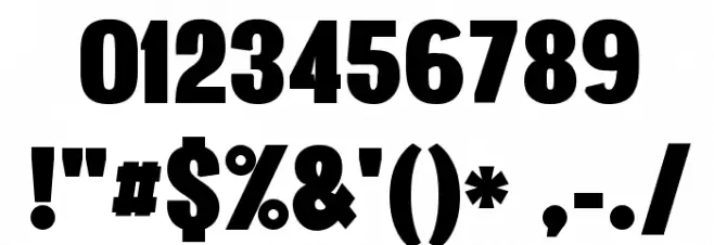 Vacer Sans Personal Fat Font OTHER CHARS