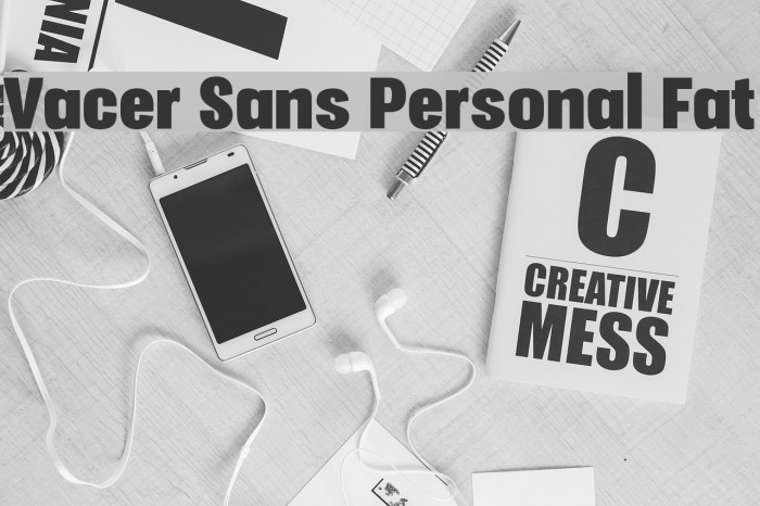 Vacer Sans Personal Fat Font examples