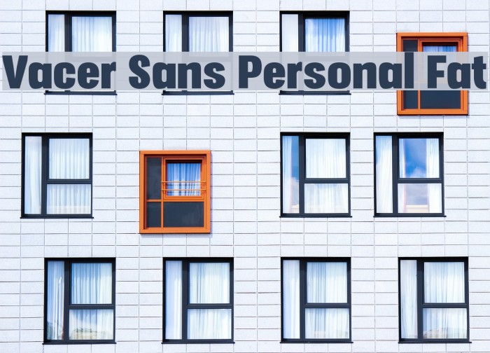 Vacer Sans Personal Fat Font examples