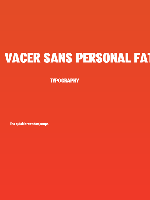 Vacer Sans Personal Fat Poster