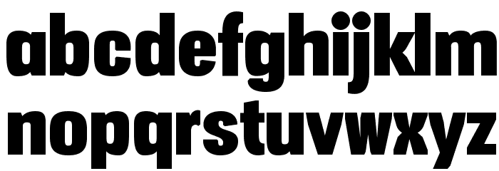 Vacer Sans Personal Fat Font LOWERCASE