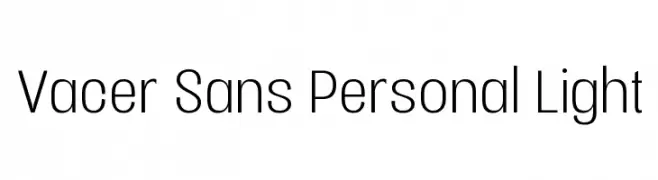 Vacer Sans Personal Light  Frei Schriftart Herunterladen