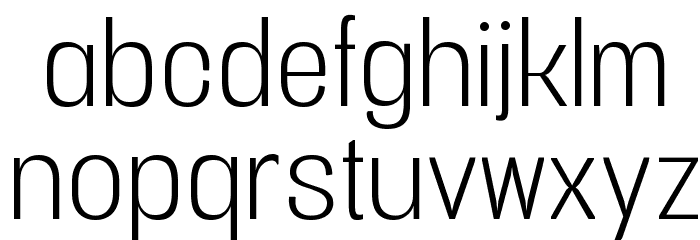 Vacer Sans Personal Light Font LOWERCASE
