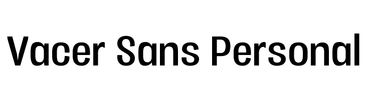 Vacer Sans Personal Font
