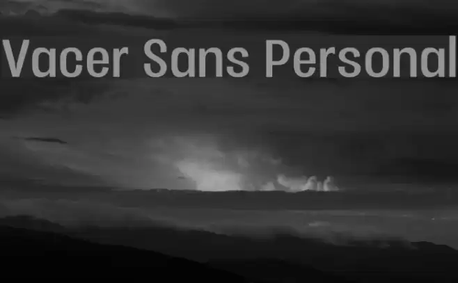 Vacer Sans Personal फ़ॉन्ट examples