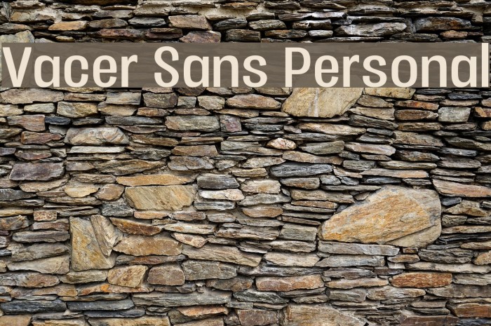 Vacer Sans Personal Font examples