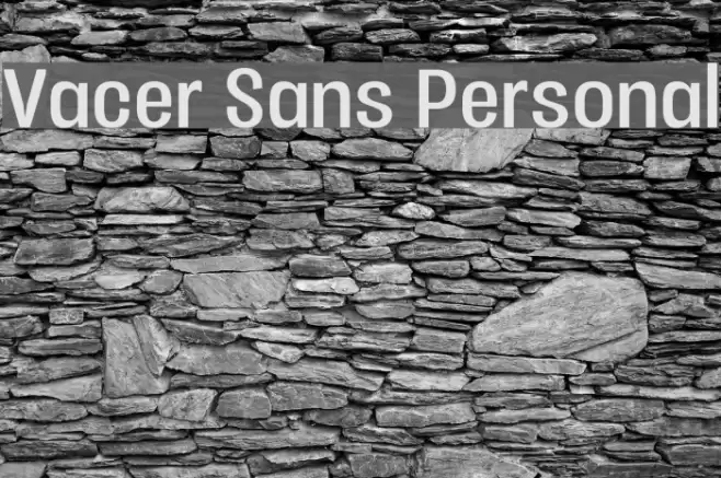 Vacer Sans Personal फ़ॉन्ट examples