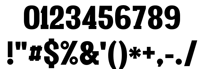 Vacer Serif Personal Black Font OTHER CHARS
