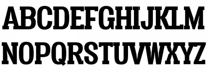 Vacer Serif Personal Bold Caratteri MAIUSCOLE