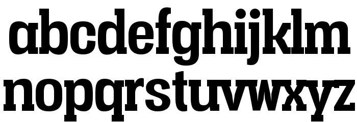 Vacer Serif Personal Bold Font Litere mici