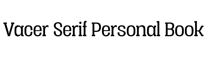 Vacer Serif Personal Book  baixar fontes gratis
