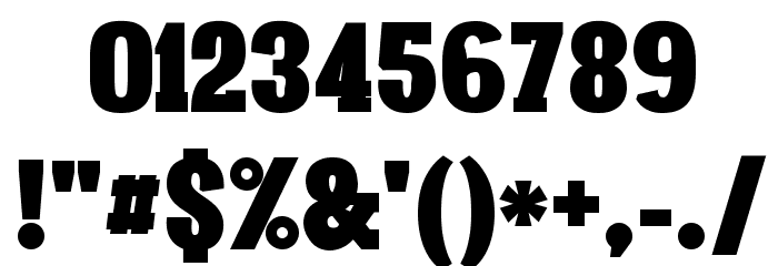 Vacer Serif Personal Fat Font OTHER CHARS
