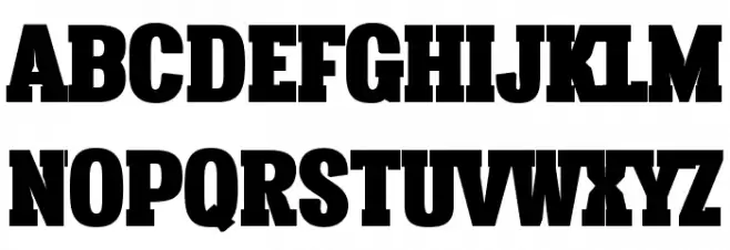 Vacer Serif Personal Fat Fonte MAIÚSCULAS