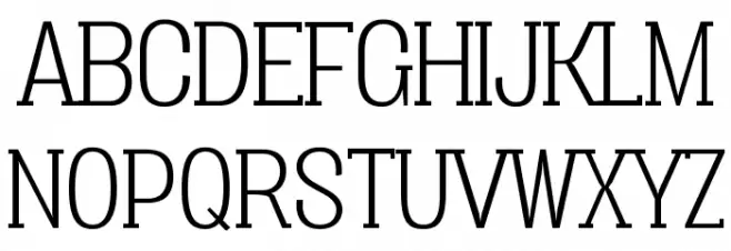 Vacer Serif Personal Light Шрифта ВЕРХНИЙ