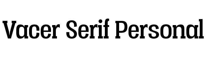 Vacer Serif Personal  Descarca Fonturi Gratis