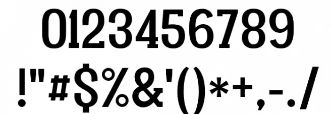 Vacer Serif Personal Font Alte caractere