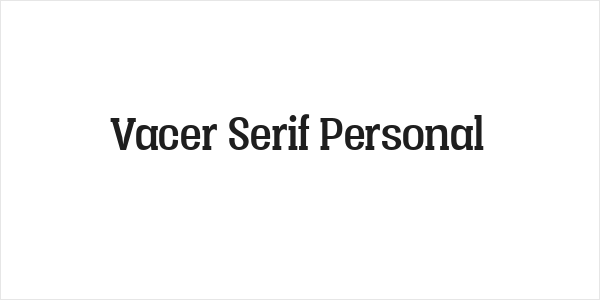 Vacer Serif Personal Logo
