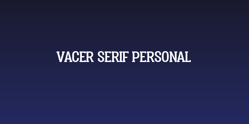 Vacer Serif Personal Social Header