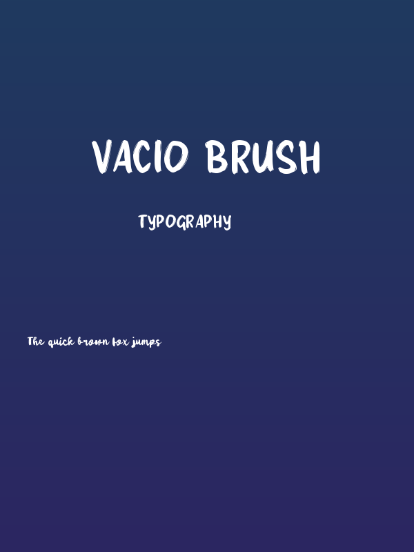 Vacio Brush Poster
