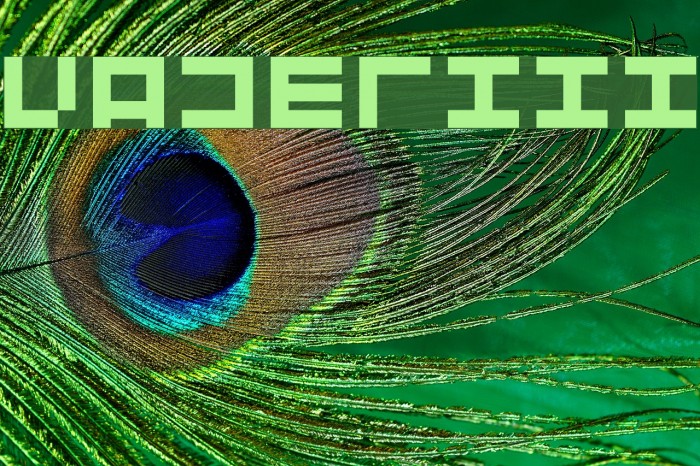 Vaderiii Font examples
