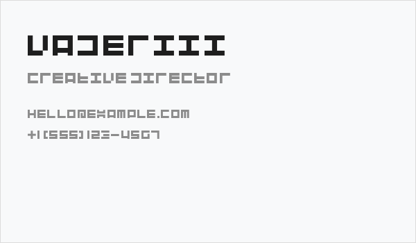 Vaderiii Business Card