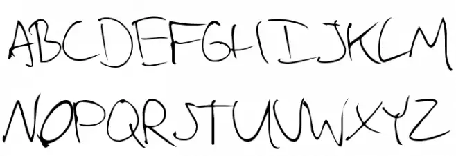 Vadim's Writing Schriftart Groß