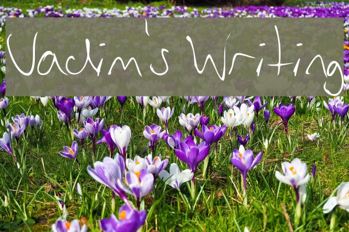 Vadim's Writing Font examples