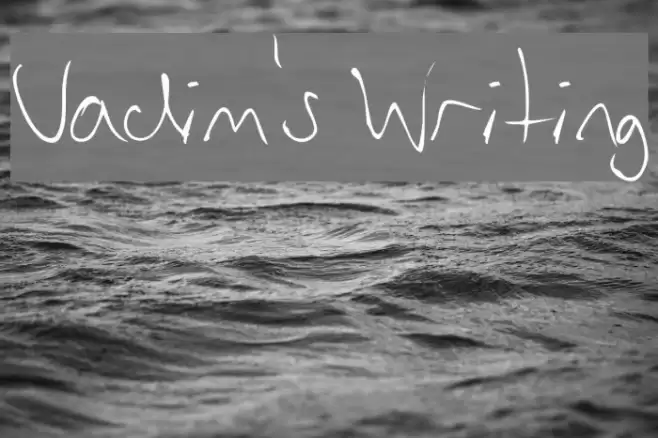 Vadim's Writing Font examples