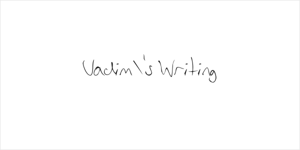Vadim's Writing Logo