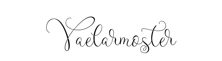 Vaelarmoster  font caratteri gratis