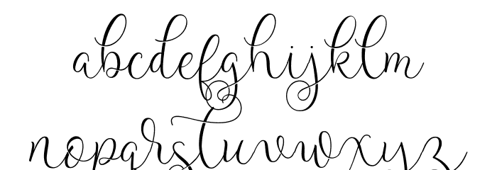 Vaelarmoster Font LOWERCASE