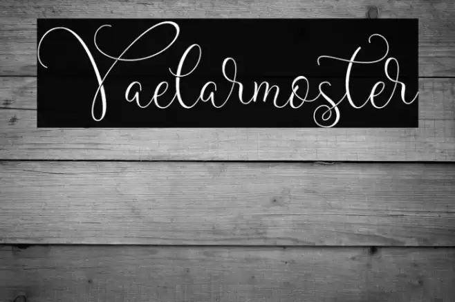 Vaelarmoster Шрифта examples