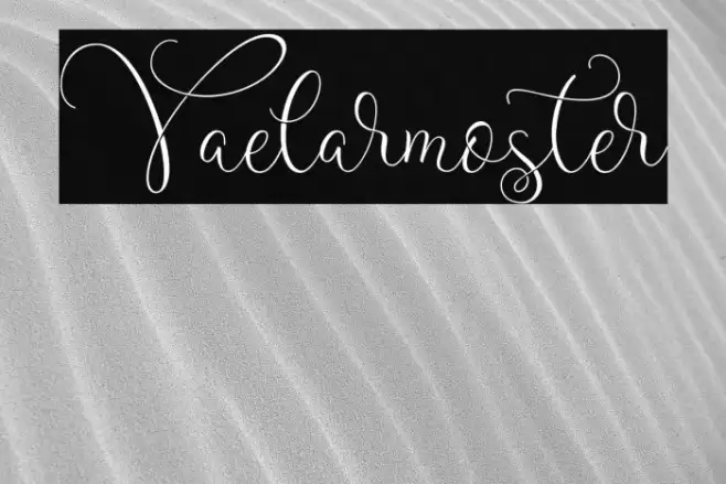 Vaelarmoster Шрифта examples