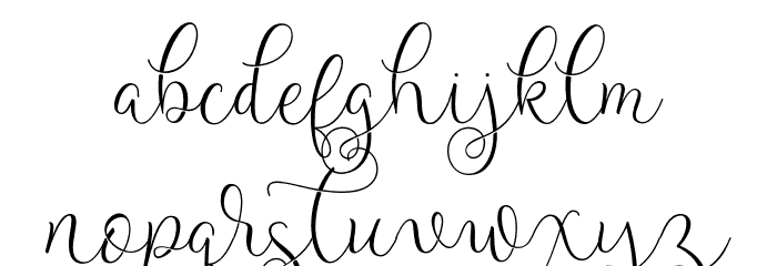 Vaelarmoster Font LOWERCASE