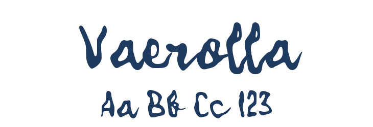 Vaerolla Font Preview