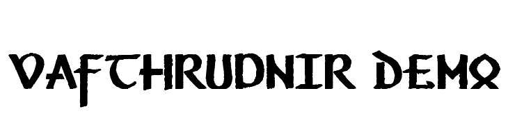 Vafthrudnir Demo  Frei Schriftart Herunterladen