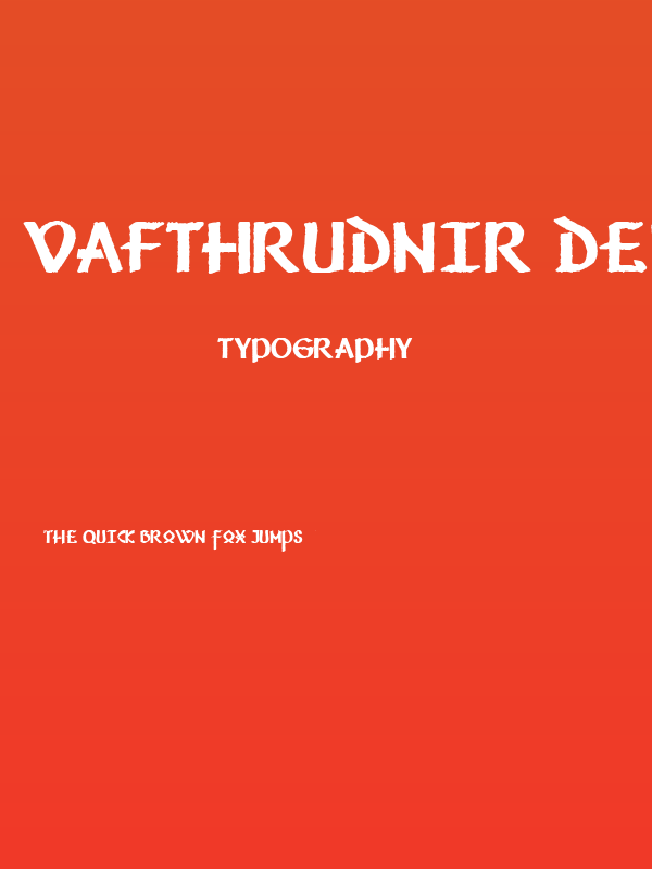 Vafthrudnir Demo Poster