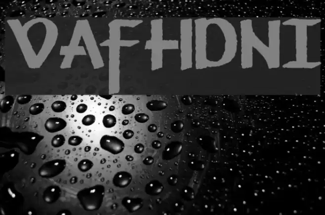 Vafthrudnir Шрифта examples
