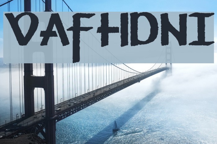 Vafthrudnir Font examples