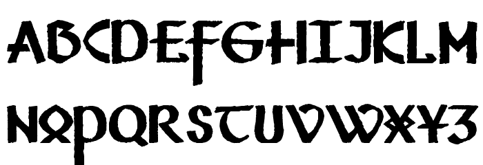 Vafthrudnir Font LOWERCASE