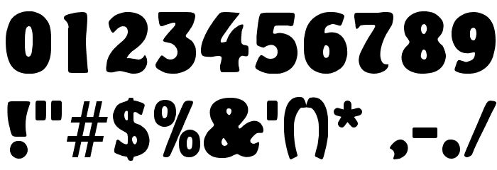 Vagabond Regular Font OTHER CHARS
