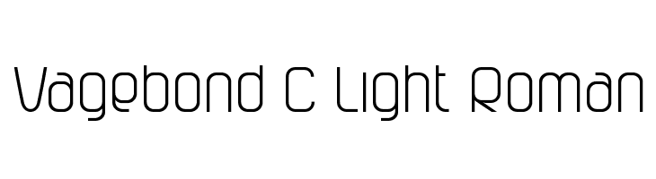 Vagebond C Light Roman Font