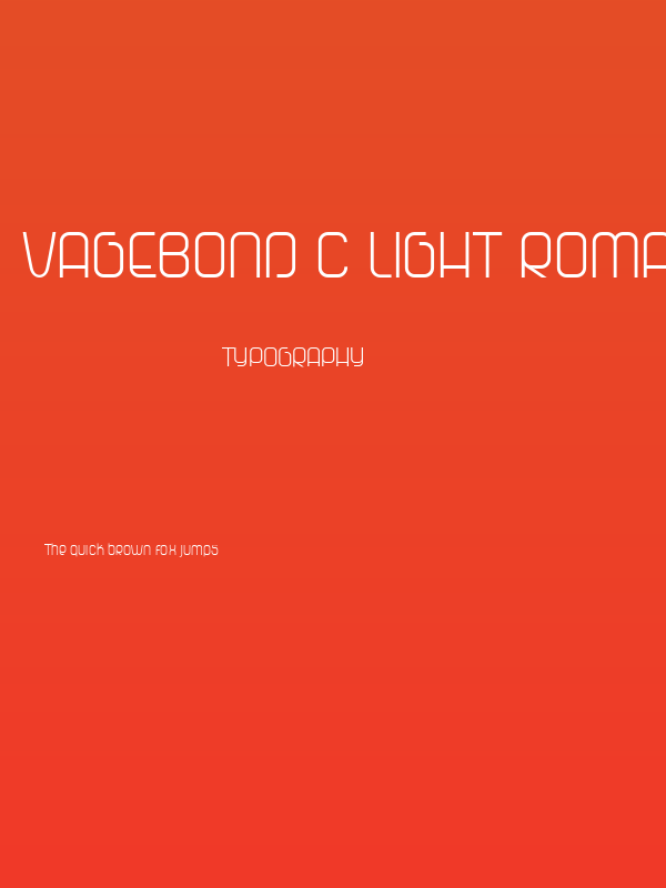 Vagebond C Light Roman Poster