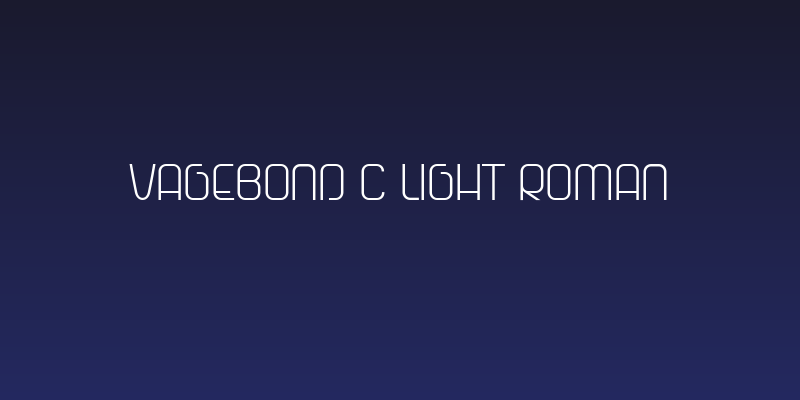 Vagebond C Light Roman Social Header