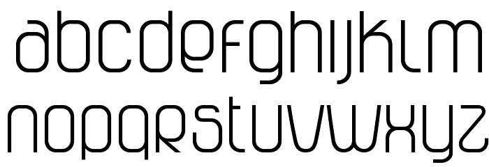 Vagebond C Light Roman Font LOWERCASE