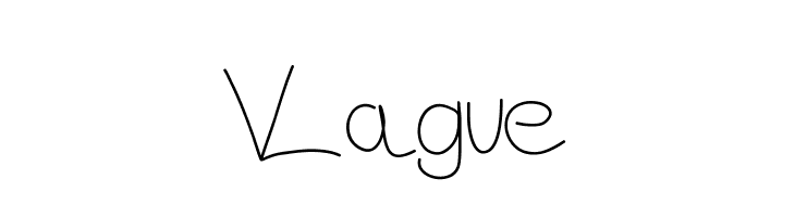 Vague Font