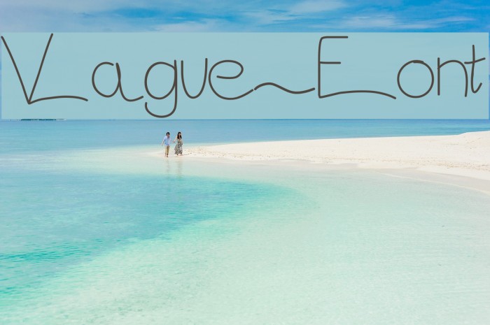 Vague Font examples