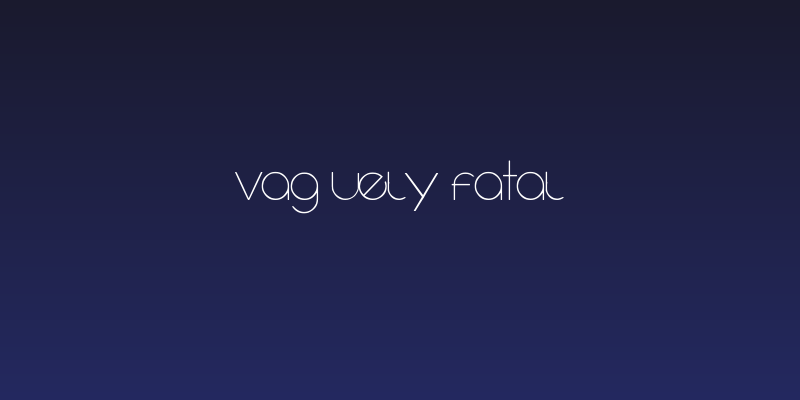 Vaguely Fatal Social Header