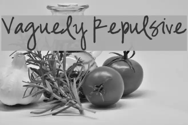 Vaguely Repulsive Font examples