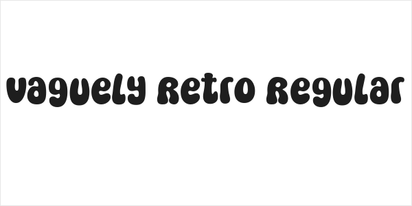 Vaguely Retro Regular Logo